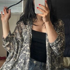 Mesh coverup cardigan